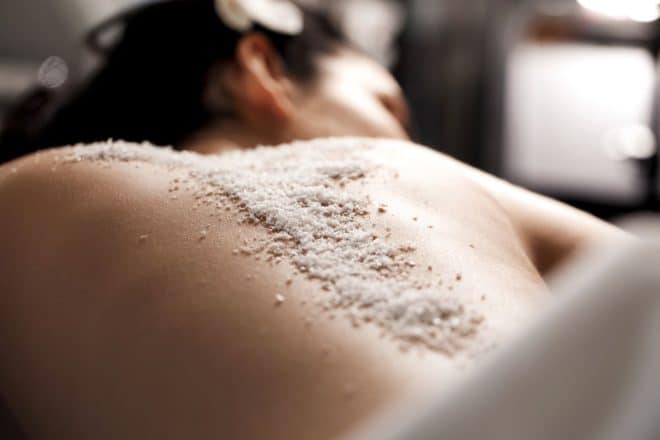 Rücken Peeling im Hotel Oberforsthof