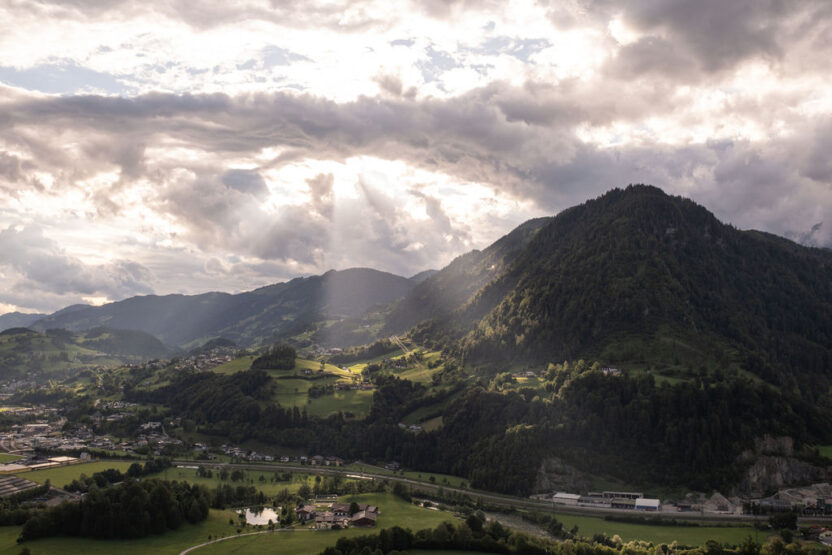 Berglandschaft mit Panoramablick